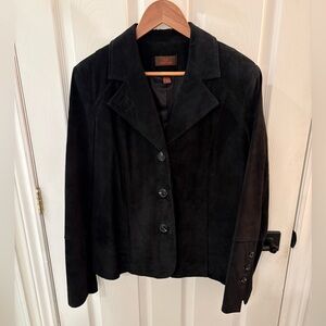 Danier Women's Black Suede Jacket